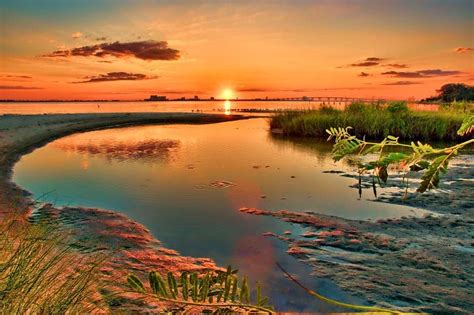 Beach @ Ocean Springs, MS. Photo by: Jim Howton | Ocean springs, Ocean, Sunrise