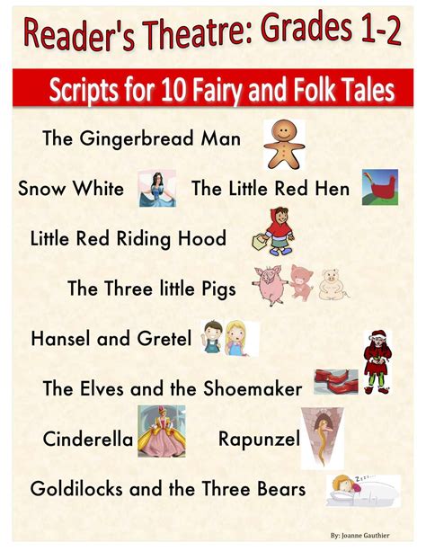 Fairy Tale Reader's Theater Scripts for Grades 1 and 2 | Reading ...