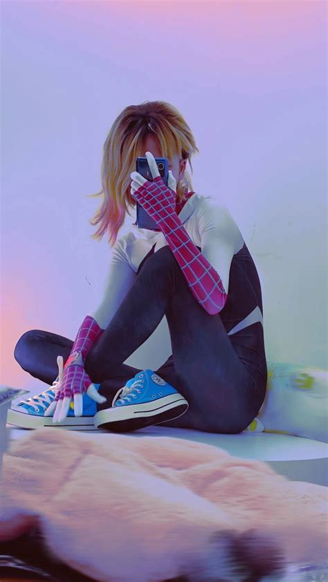 NEW Spider-Man Across the Spider Verse Gwen Stacy Cosplay Costume | Spider gwen cosplay ...