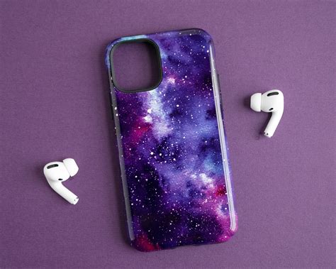 Purple iPhone 11 Pro Case Outer Space iPhone 11 Phone Case | Etsy