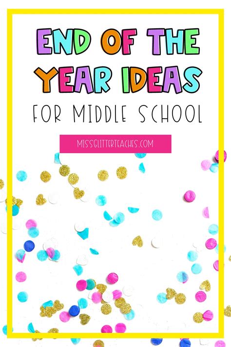 10 End of Year Activities for Middle School - Miss Glitter Teaches