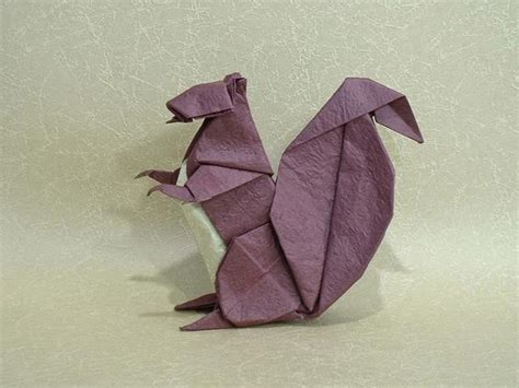 origami squirrel 3D ~ make origami easy instructions for kids