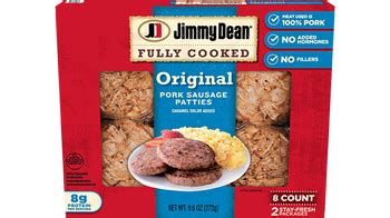 Fully Cooked Original Pork Sausage Patties | Jimmy Dean® Brand