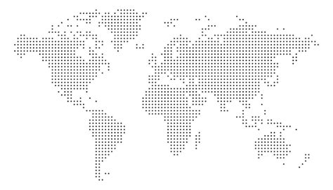 Premium Vector | Dotted world map on white background