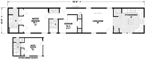 Amazing 14x70 Mobile Home Floor Plan - New Home Plans Design