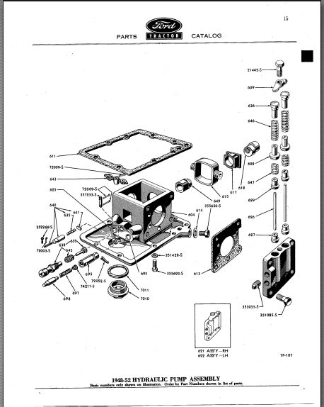 1939 -1953 FORD TRACTOR 9N 9NAN 2N 2NAN 8N 8NAN NAA NAB MASTER PARTS ...