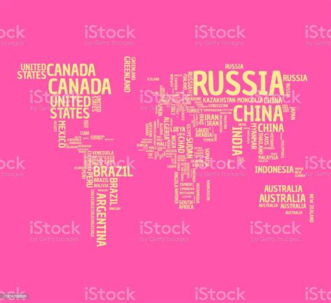 World Map Countries Names向量圖形及更多西班牙圖片 - 西班牙, 世界地圖, 亞洲 - iStock