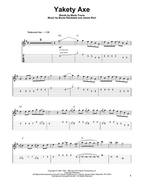 Yakety Axe by Chet Atkins - Guitar Tab Play-Along - Guitar Instructor