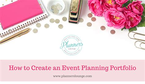 Creating a wedding planner portfolio