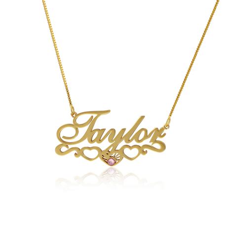 Heart Name Necklace [Silver, Gold, Rose Gold] | FARUZO