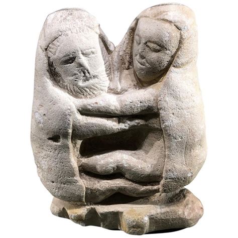 Greek archaic limestone sculpture representing "Zeus's wedding" at 1stDibs