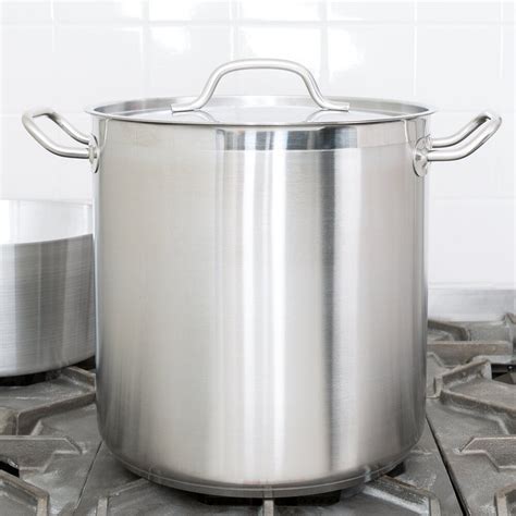 Vollrath 3504 Optio 18 Qt. Stainless Steel Stock Pot with Cover