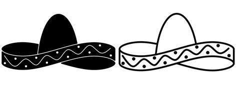 Mexican Sombrero Sombrero Coloring Page Png,Mexican Hat Png, 53% OFF