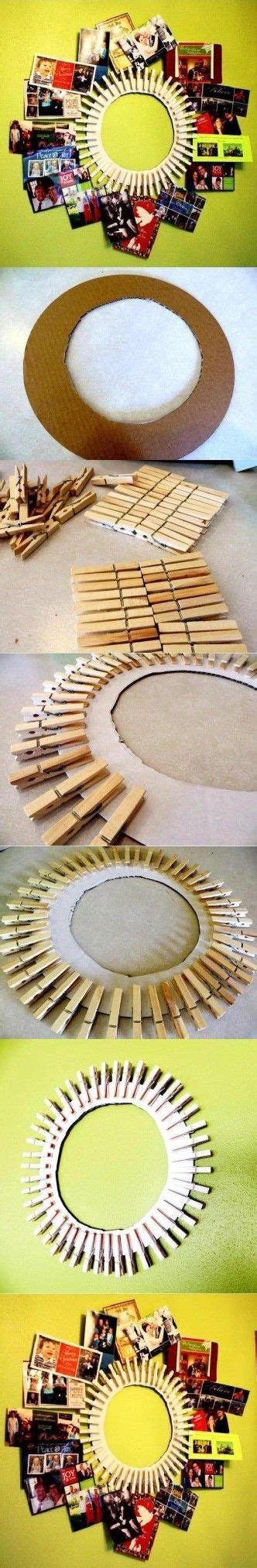 DIY Clothespin Photo Frame