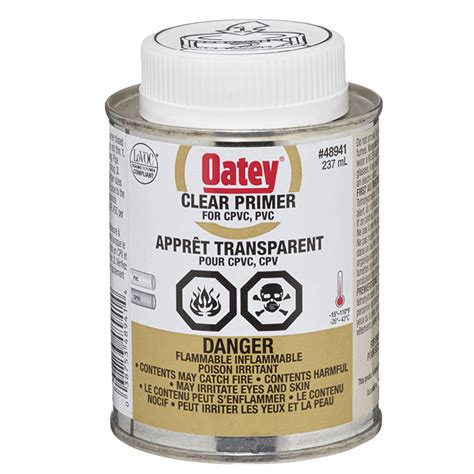 OATEY Primer Clear - PVC/CPVC - 237 mL 48941 | Réno-Dépôt