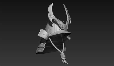 Samurai Helmet 3D model | CGTrader