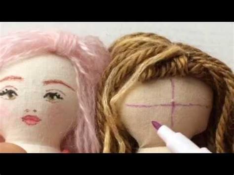 Cloth Doll face tutorial 01 - YouTube