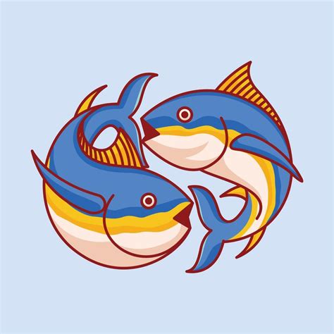 Cute tuna fish cartoon vector illustration 10054832 Vector Art at Vecteezy