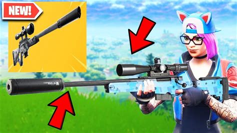 New SUPPRESSED SNIPER RIFLE in Fortnite.. (Silent Sniper Rifle) - YouTube