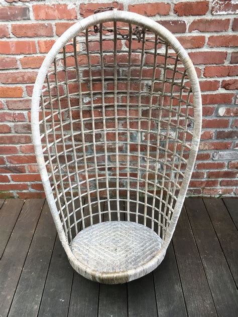 Mid-Century Woven Hanging Nest Chair with Hefty Metal Chain and Hook by PortlandRevibe on Etsy ...