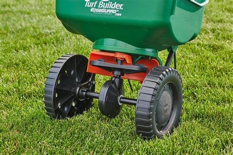 Fertilizer Lawn Spreader Seed Turf Edgeguard Builder Feed Grass Care Scotts New