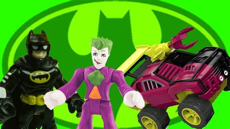 Imaginext BATMAN, JOKER & TWO FACE new vehicles battle ROBIN play sets ...