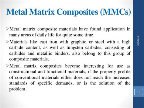 Metal matrix composites