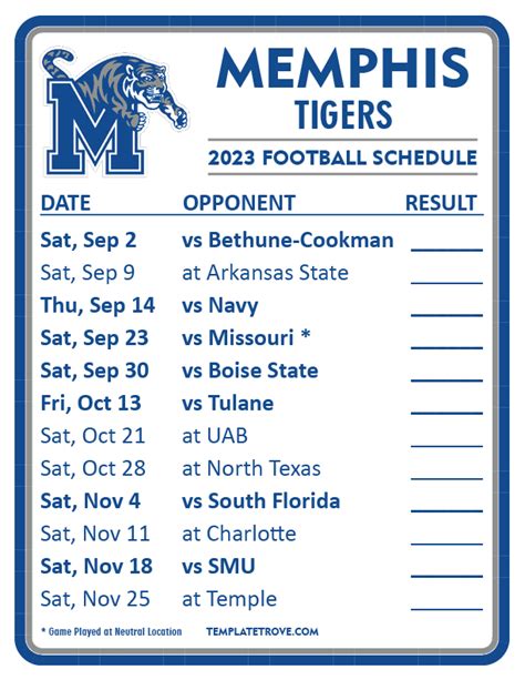 University Of Memphis Football Schedule 2024 Release - bride guenevere