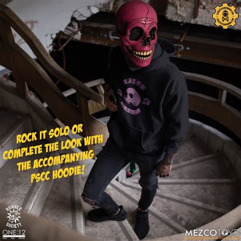 Mezco Toyz Reveals Rumble Society Hoodies and Rumble-Mugz Masks