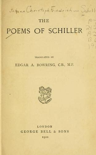 The poems of Schiller. (1910 edition) | Open Library