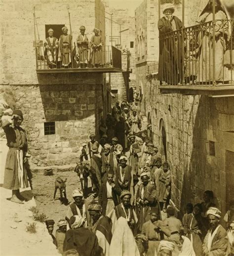 RAMALLAH - A busy Ramallah alleyway, 1900 - Ramallah - رام الله (רמאללה ...