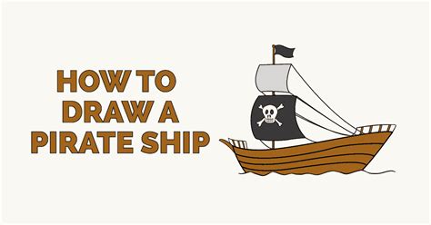 How to Draw a Pirate Ship - Really Easy Drawing Tutorial