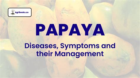 Papaya: Diseases, Symptoms and their Management - Agri Books