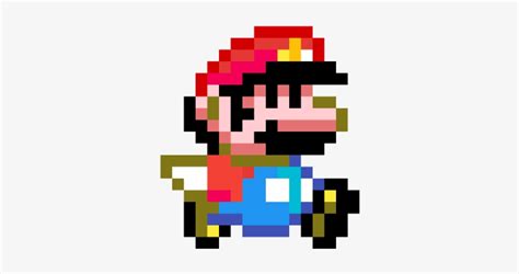 Small Mario Running - Super Mario World Pixel Arts PNG Image ...