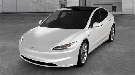 Tesla Model 3 Highland: nuovo frontale ecco il rendering - Elettrico ...