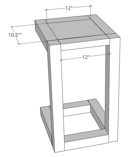 Pull Out Side Table | Diy side table, Wood side table diy, Side table wood