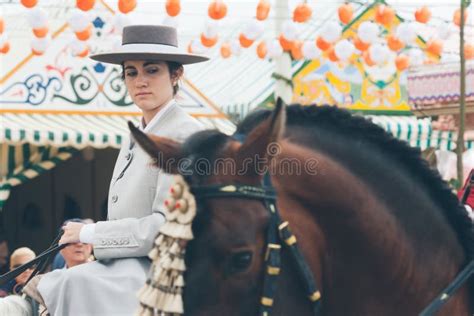 Pretty Amazon Wearing Traditional Andalusian Uniforms at the April S ...