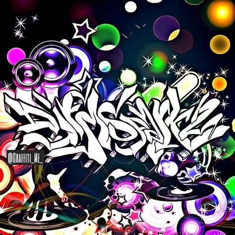 Design for a DJ. We love the intense visuals ;) .Your name by real graffiti artists! #streetart ...