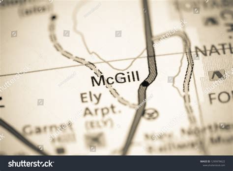 Mcgill Nevada Usa On Map Stock Photo (Edit Now) 1299978622