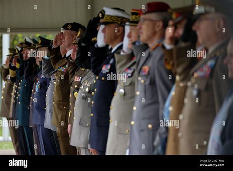 Illustration picture shows a ceremony to appoint the new Supreme Allied Commander Europe (SACEUR ...