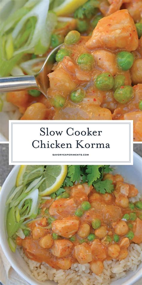 Slow Cooker Chicken Korma - A Crock Pot Chicken Recipe