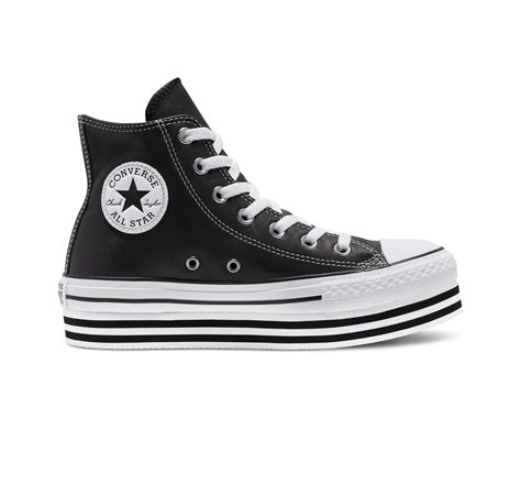 Converse Canvas Chuck Taylor All Star Platform High Top in Black - Lyst