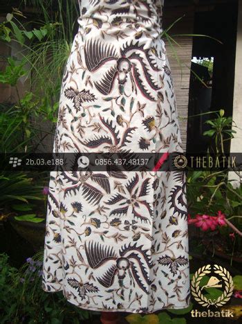 Jual Kain Batik Coletan Solo Motif Lung Buketan Putih - THEBATIK.CO.ID