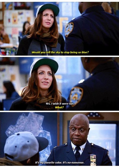 Gina's face says it all... B99 Brooklyn Nine Nine Funny, Brooklyn 9 9, Tv Quotes, Movie Quotes ...