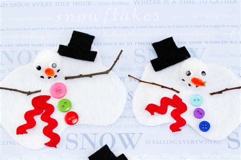 Melting Snowman Craft for Kids - Mess for Less