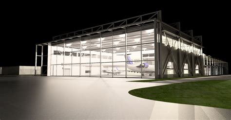 Hangar from Airport Apron | Hangar design, Hangar architecture, Architecture