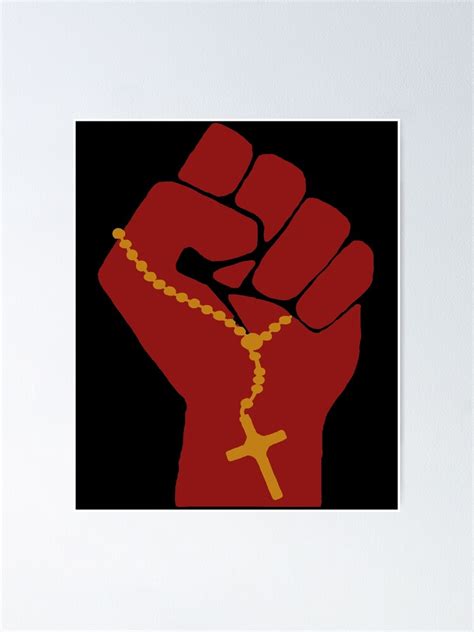 "Liberation Theology Raised Fist - Radical Christianity, Christian, Protest, Social Justice ...