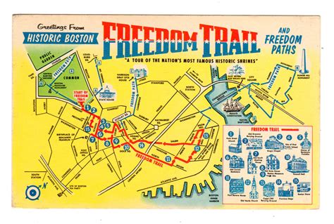 Printable Map Of Boston Freedom Trail