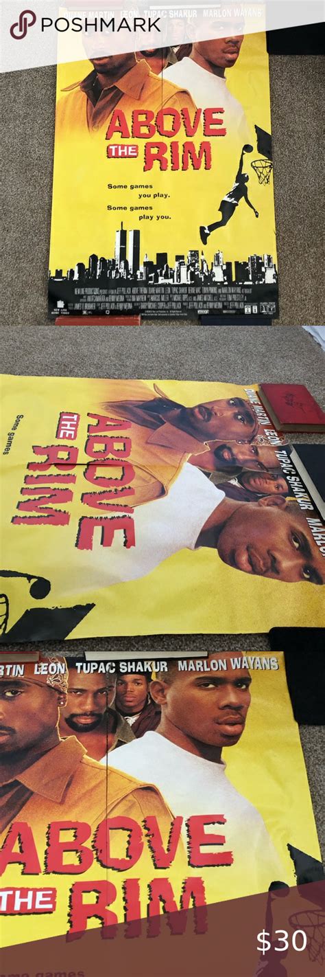 Above the Rim Tupac Shakur Vintage Promotional Movie Poster - See ...