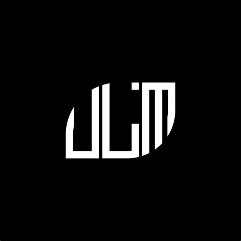 ULM letter logo design on black background. ULM creative initials letter logo concept. ULM ...